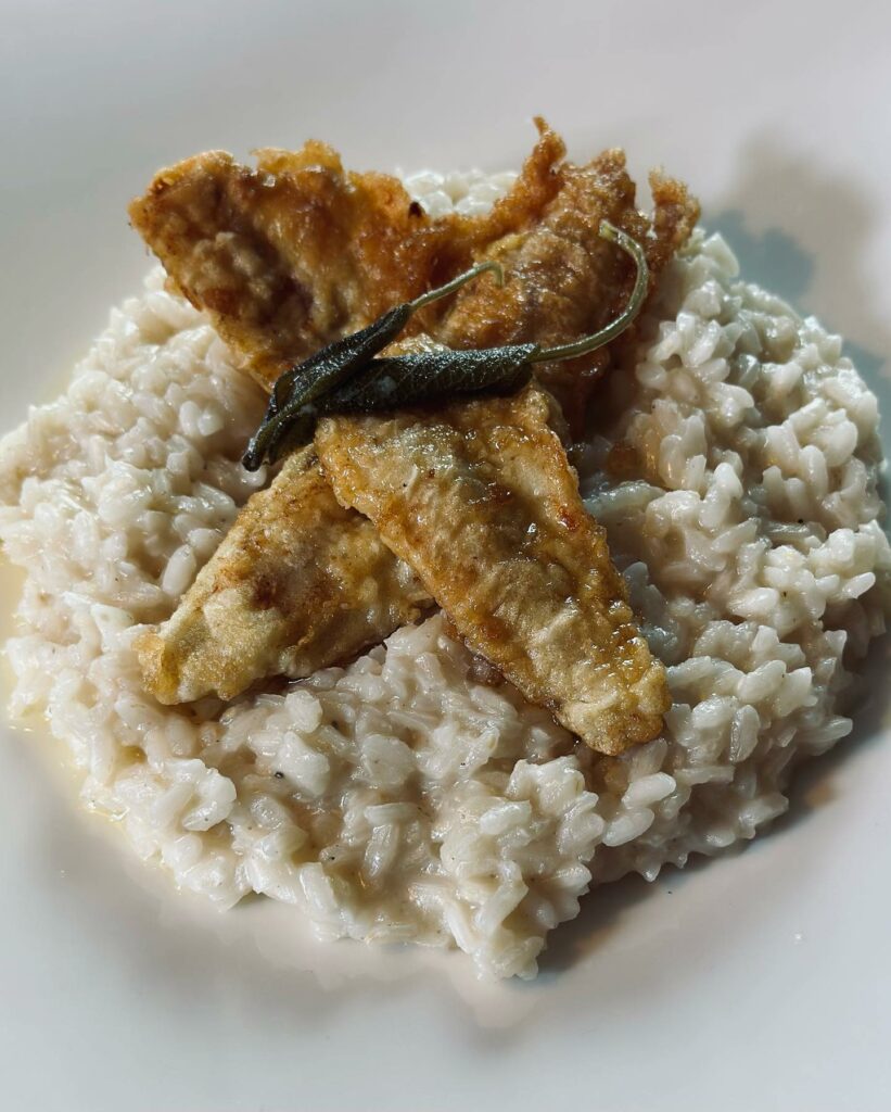 Risotto pesce persico Lago di Como ristorante 1